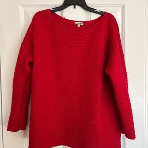 red Calvin Klein sweater